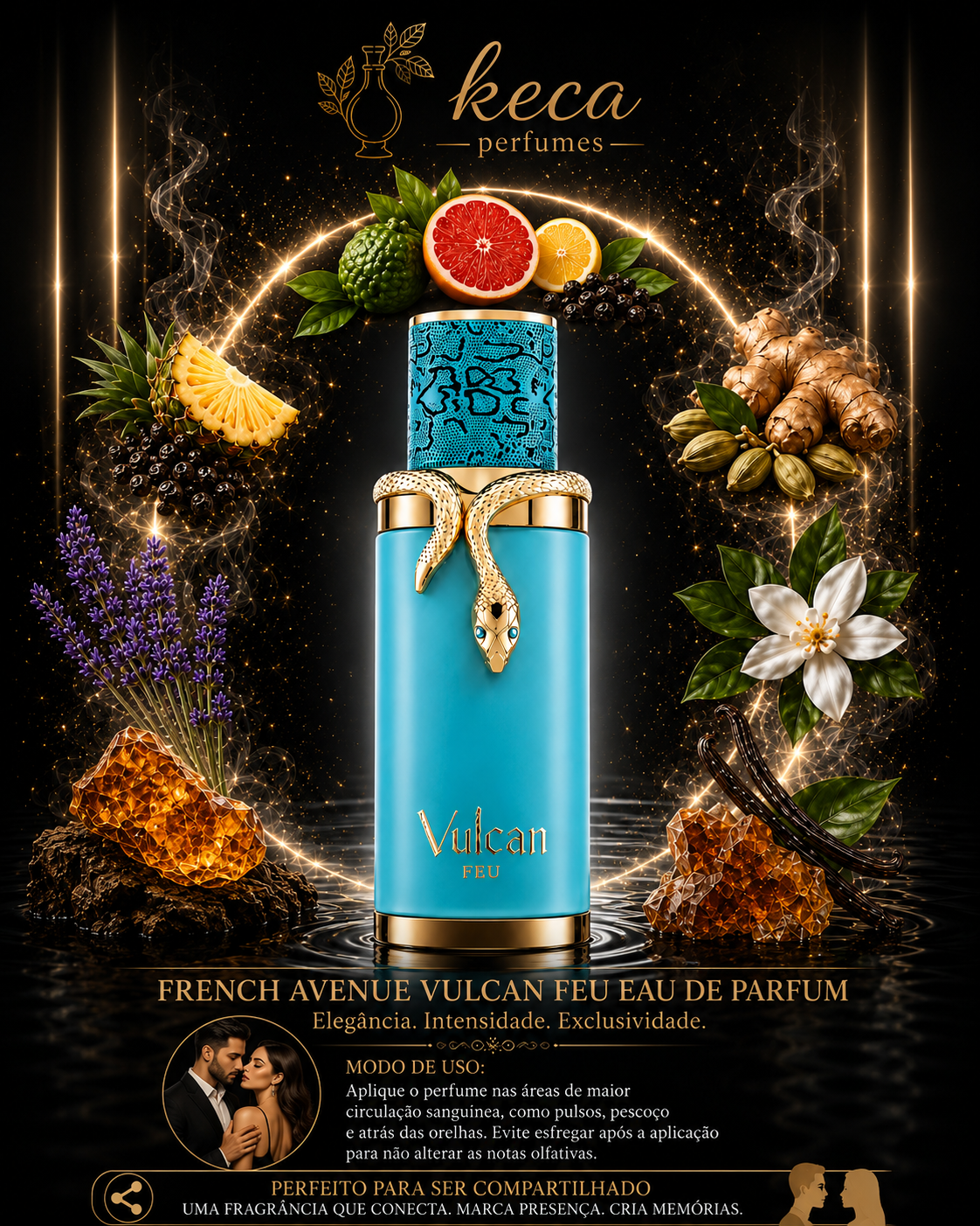 Perfume Unissex – French Avenue Vulcan Feu Eau de Parfum 100ml