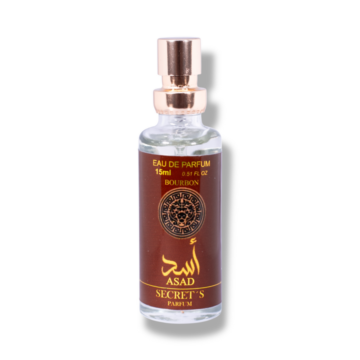 🦁 Arabe Miniatura – Asad Bourbon Eau de Parfum Masculino 15ml