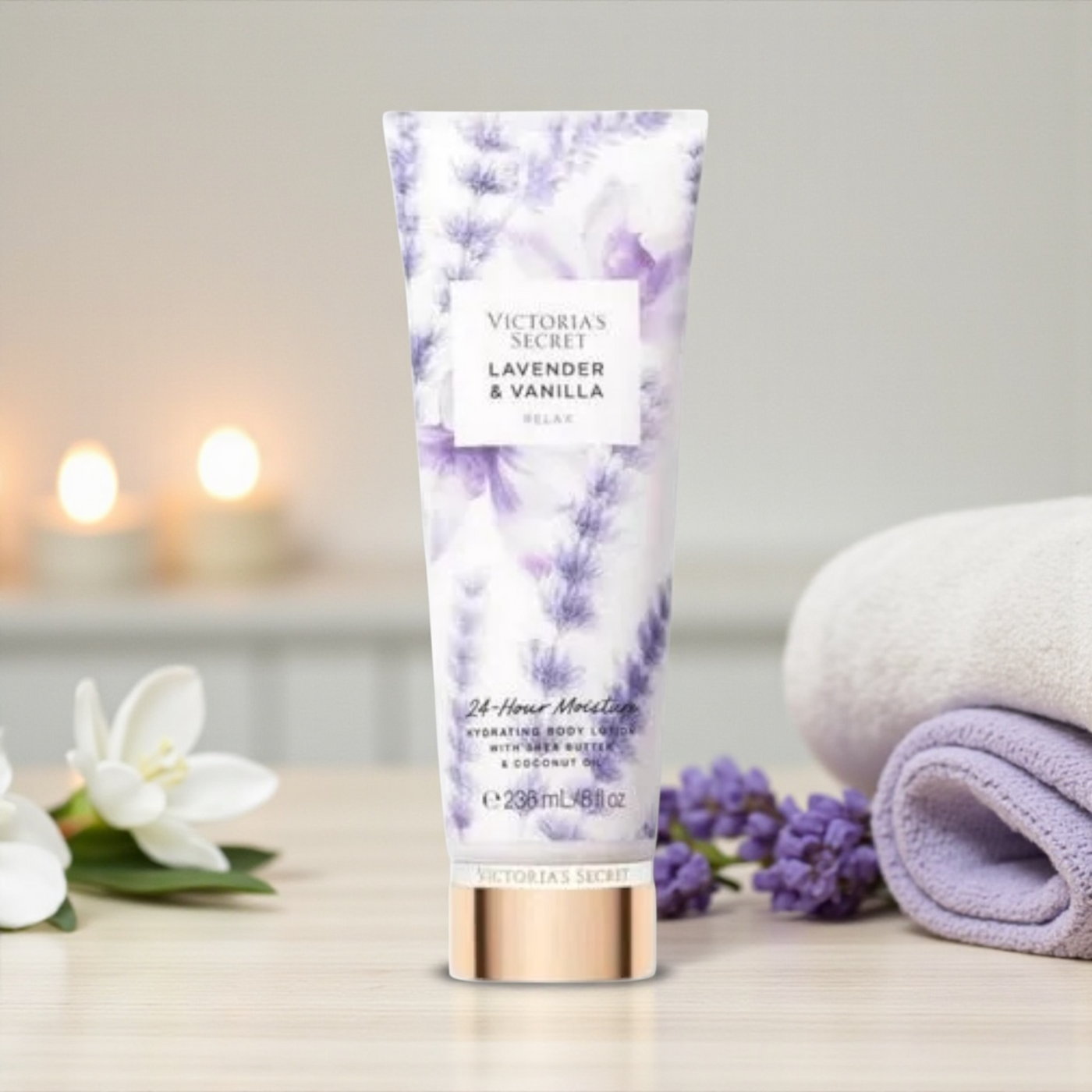 💜 VICTORIA’S SECRET – CREME HIDRATANTE CORPORAL LAVENDER &amp; VANILLA 236ML