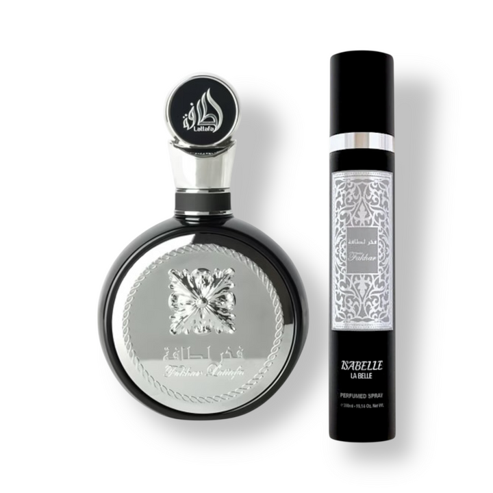 🖤 KIT MASCULINO – LATTAFA FAKHAR BLACK 100ML + SPRAY CORPORAL MASCULINO 300ML