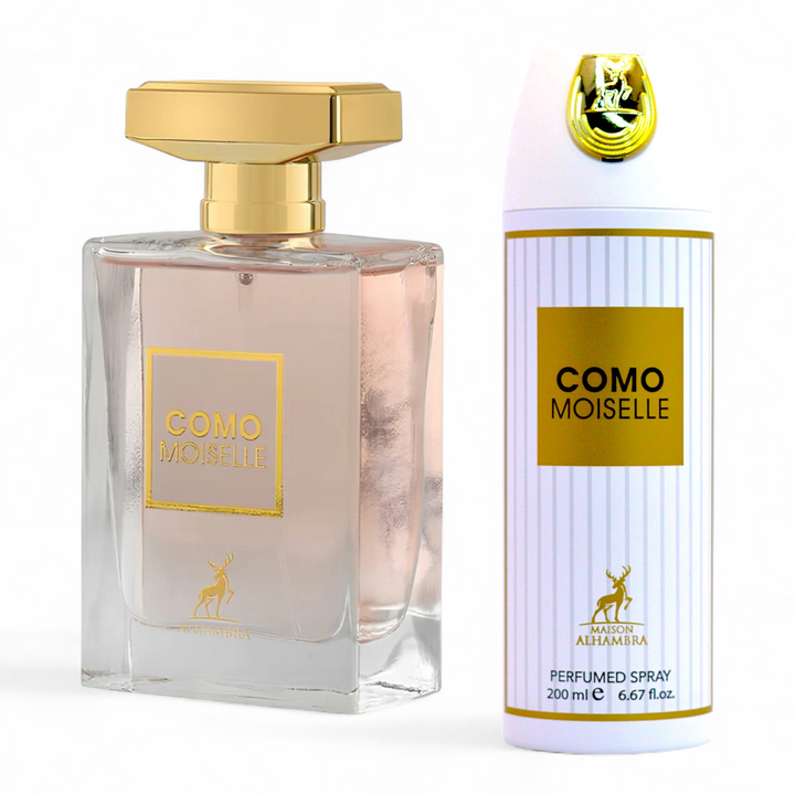 ⚫ KIT FEMININO – COMO MOISELLE 100ML + PERFUMED SPRAY CORPORAL 200ML